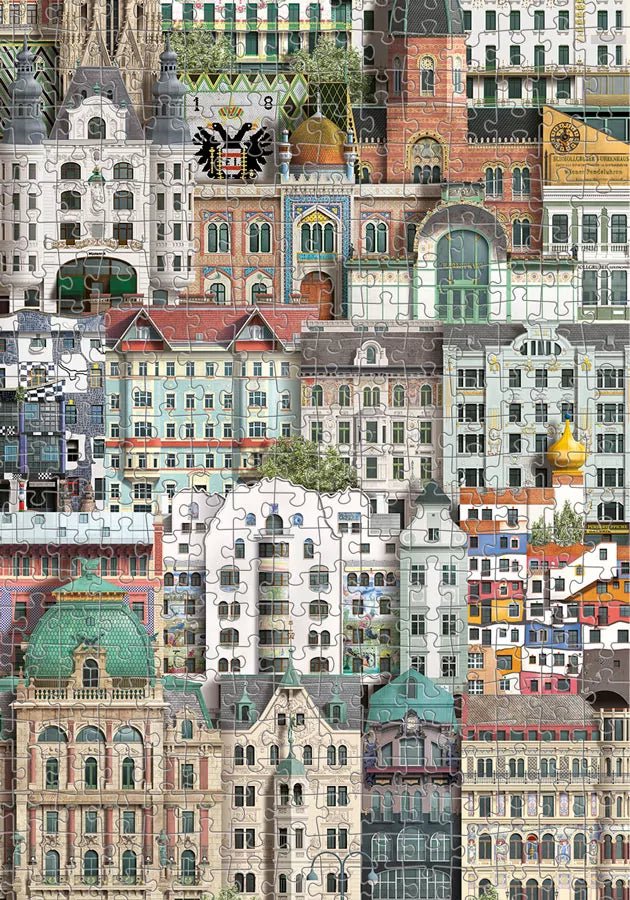 Bécs Martin Schwartz 1000 darabos kirakó puzzle (MS-MS1622) - puzzlegarden