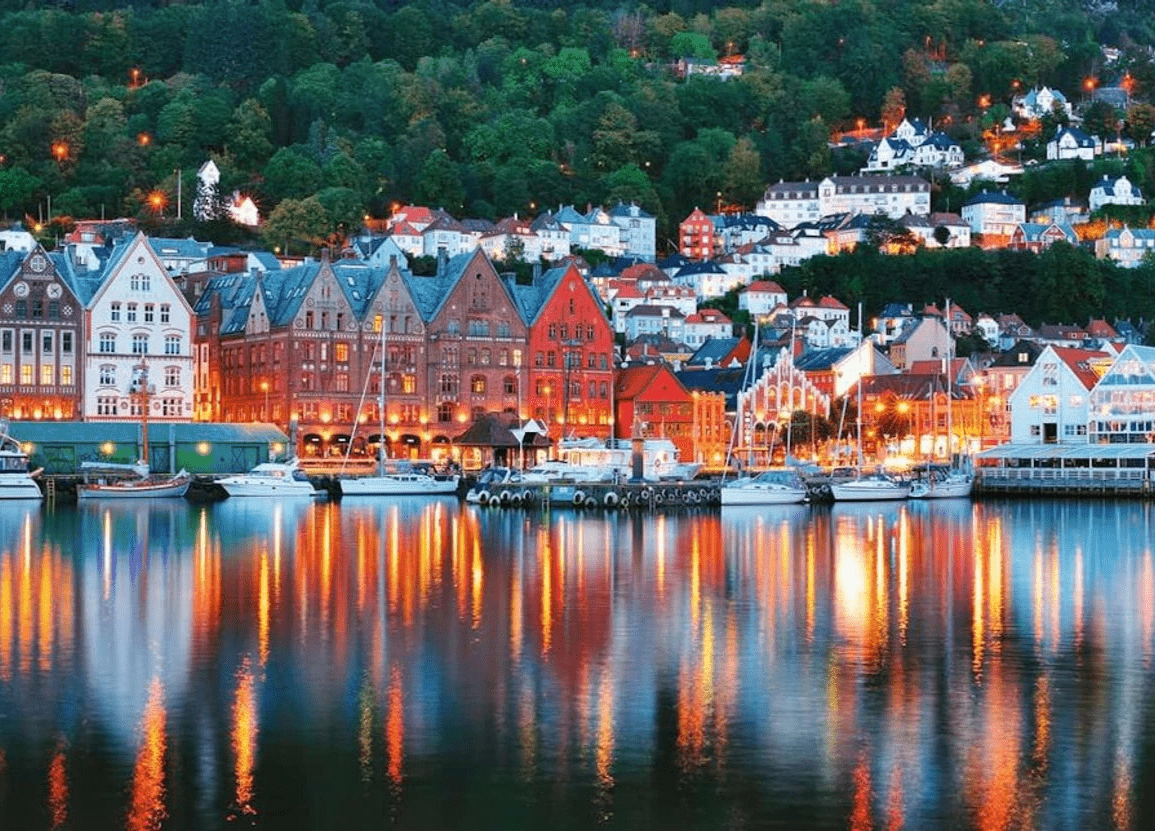 Bergen, Norvégia Ravensburger 1000 darabos kirakó puzzle (RA - 12000669 4005555006695) - puzzlegarden