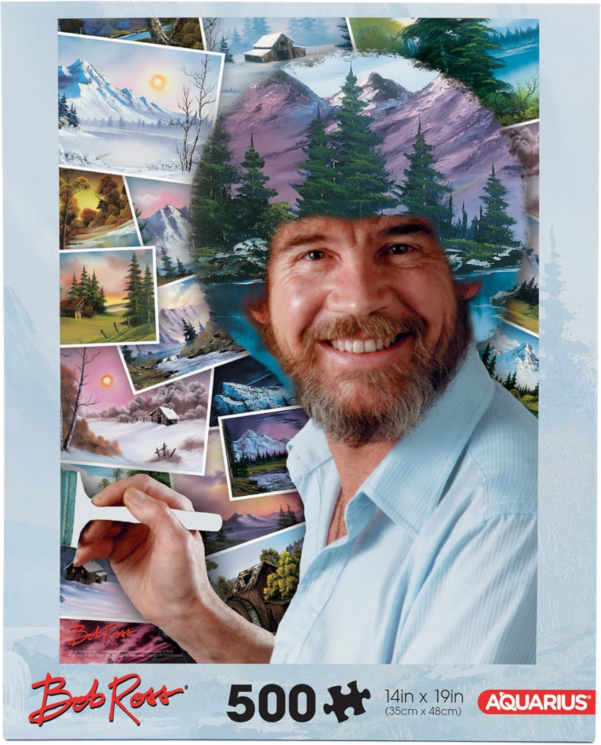 Bob Ross Aquarius 500 darabos kirakó puzzle (AQ - 62380 840391175389) - puzzlegarden