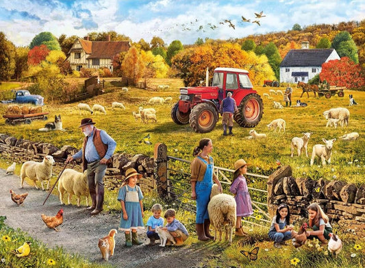 Boldog aratás Gibsons 1000 darabos kirakó puzzle (G - G6447) - puzzlegarden