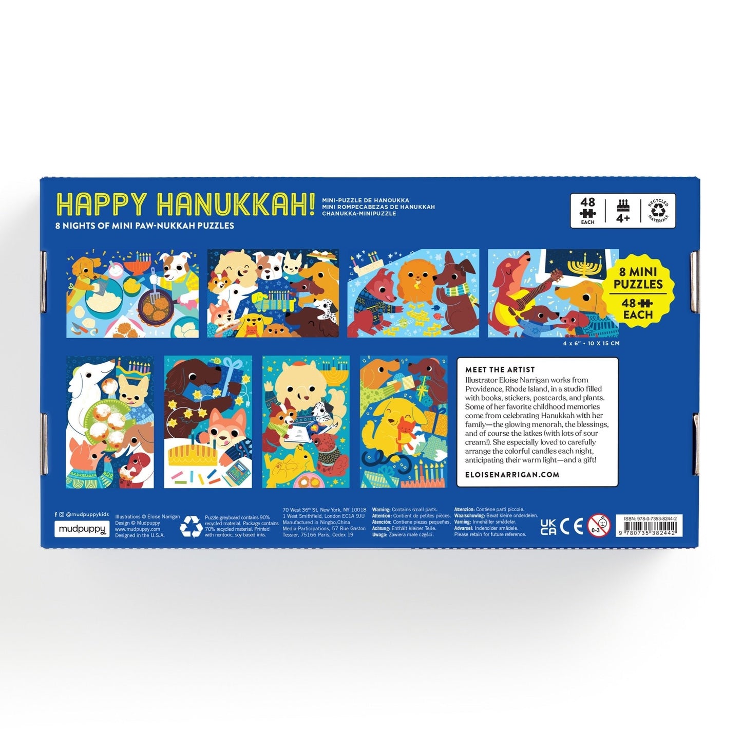 Boldog hanuka! – 8 napos visszaszámlálás Mudpuppy 48 darabos kirakó puzzle (GA-9780735382442) - puzzlegarden
