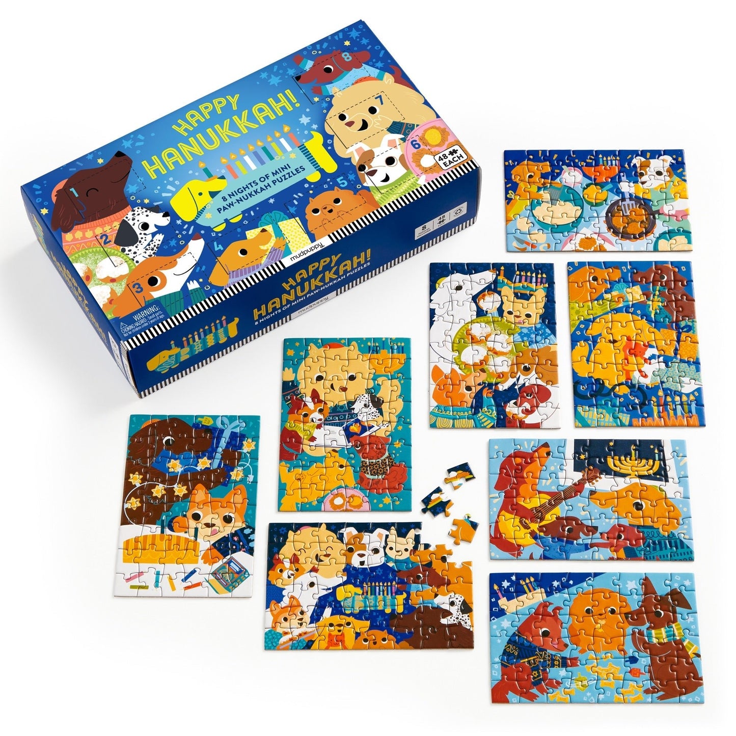 Boldog hanuka! – 8 napos visszaszámlálás Mudpuppy 48 darabos kirakó puzzle (GA-9780735382442) - puzzlegarden