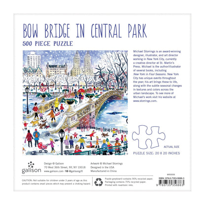 Bow Bridge a Central Parkban Galison 500 darabos kirakó puzzle (GA-9780735356863) - puzzlegarden