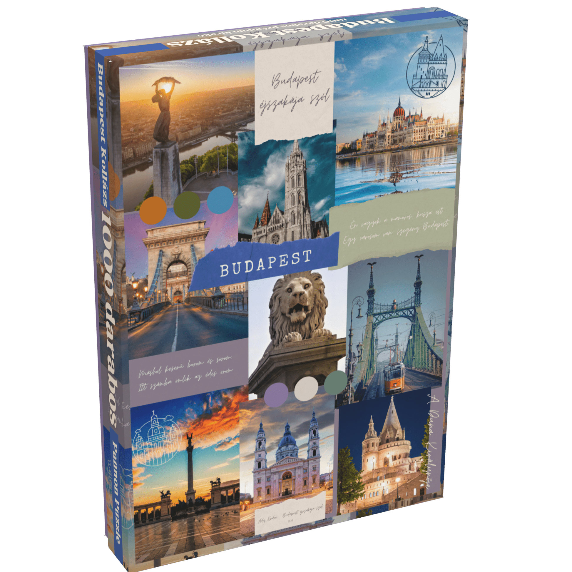 Budapest Kollázs Pannon Puzzle 1000 darabos kirakó puzzle (PP - 133 5999575760110) - puzzlegarden