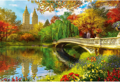 Central Park, Manhattan, New York - Fa kirakó Trefl Wood Craft 500 darabos kirakó puzzle (TR - 20157 5900511201574) - puzzlegarden