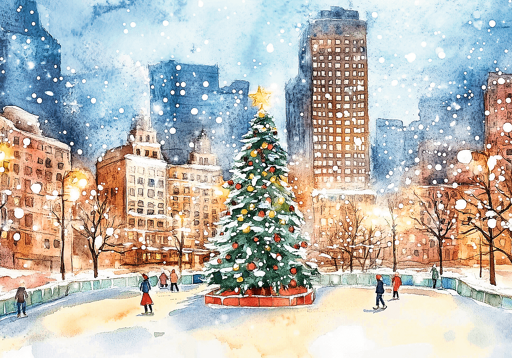 Central Park – Téli csodaország Trefl 1000 darabos kirakó puzzle (TR-99277) - puzzlegarden