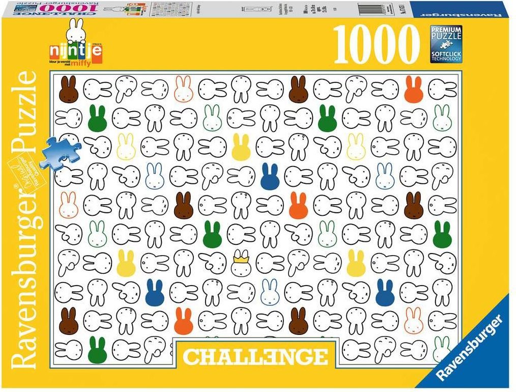 Challenge - Miffy Ravensburger 1000 darabos kirakó puzzle (RA-17475 4005556174751) - puzzlegarden