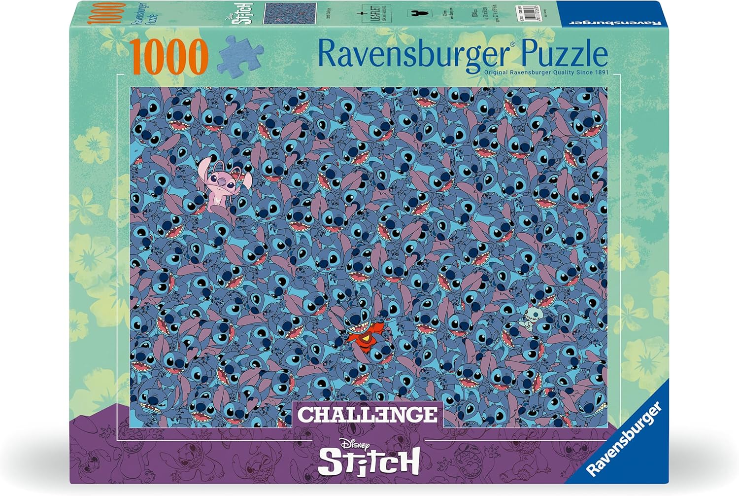 Challenge - Stitch Ravensburger 1000 darabos kirakó puzzle (RA - 12001265 4005555012658) - puzzlegarden