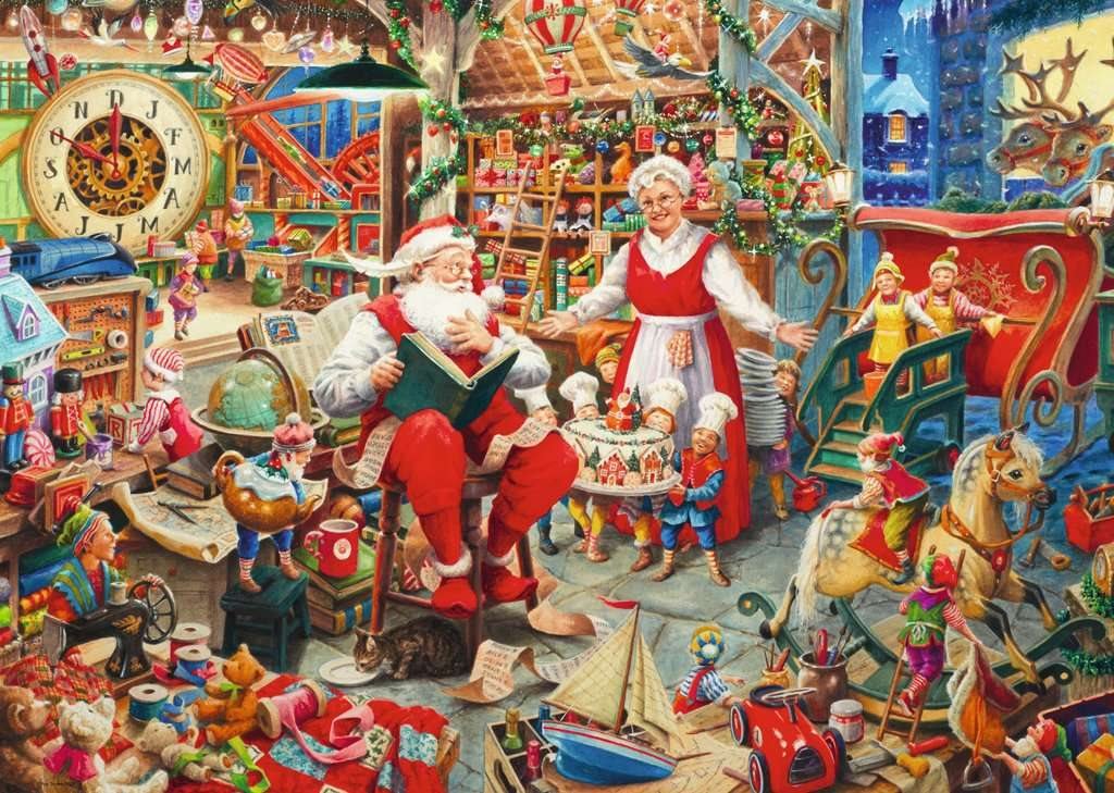 Chrismas Edition 2022 - A Mikulás Műhelye Ravensburger 1000 darabos kirakó puzzle (RA-17300 4005556173006) - puzzlegarden