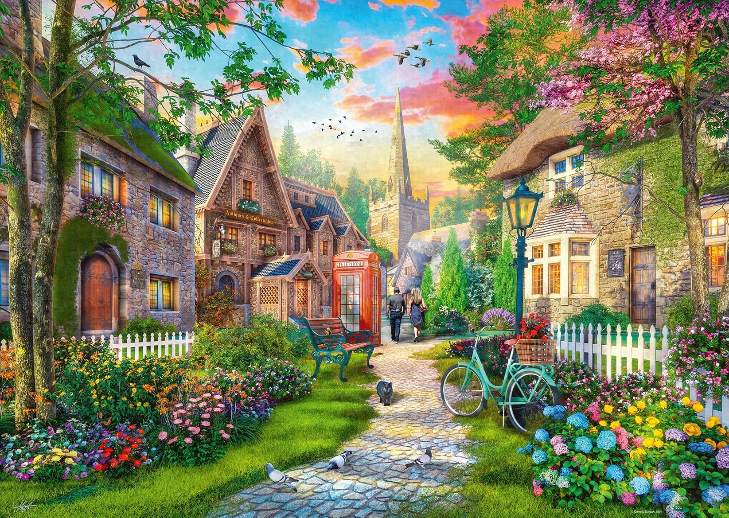 Church Lane Ravensburger 1000 darabos kirakó puzzle (RA - 12001101 4005555011019) - puzzlegarden