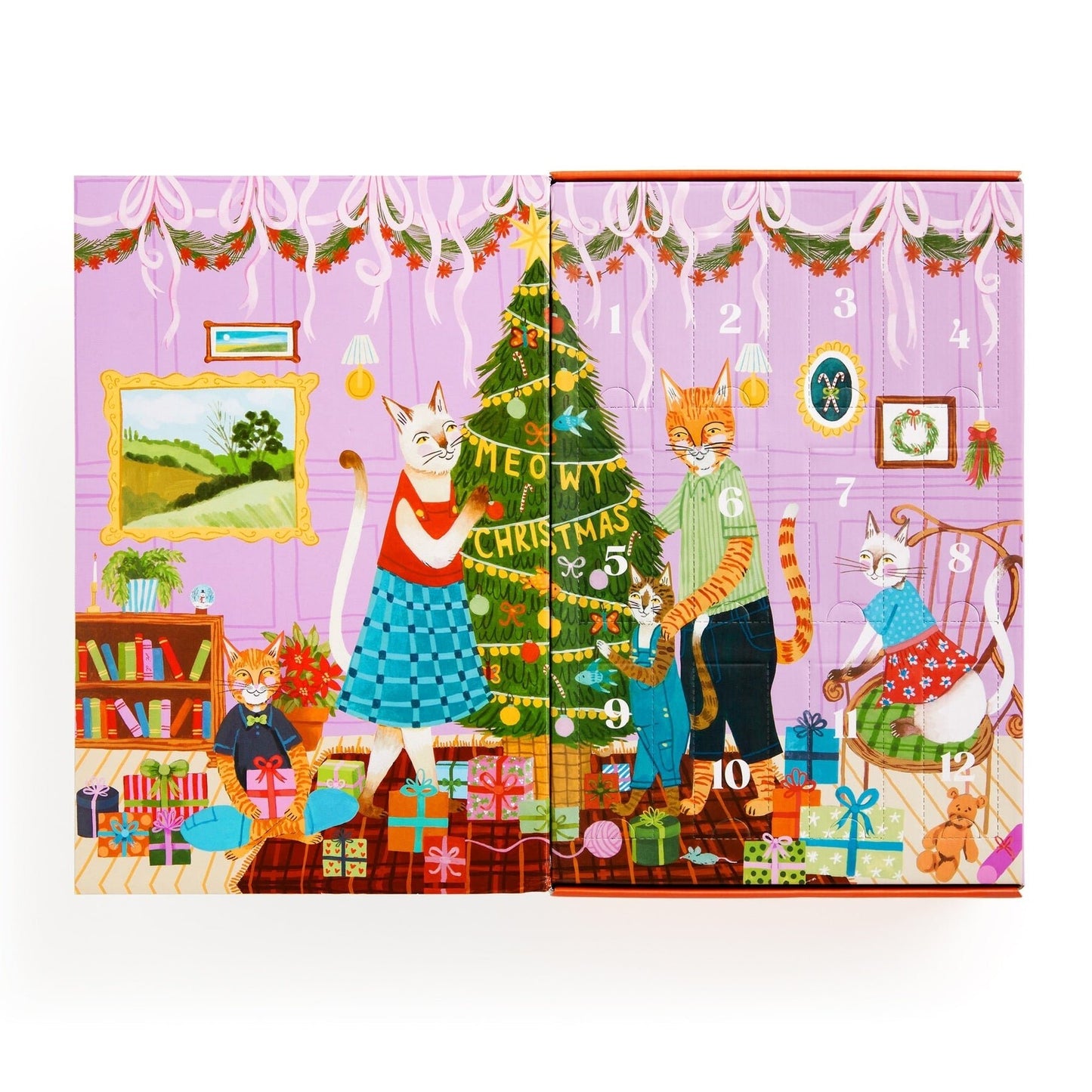 Cicás karácsony – 12 napos adventi kalendárium Galison 500 darabos kirakó puzzle (GA-9780735386006) - puzzlegarden