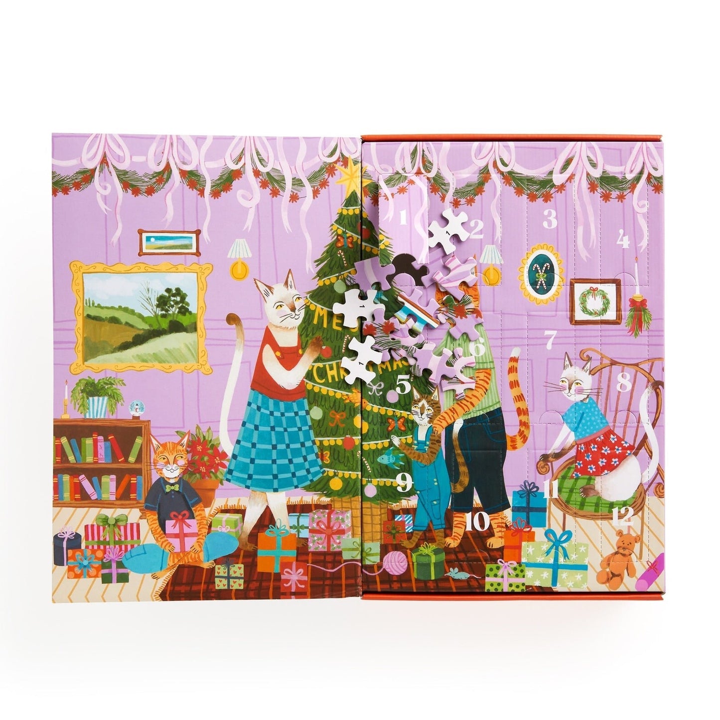 Cicás karácsony – 12 napos adventi kalendárium Galison 500 darabos kirakó puzzle (GA-9780735386006) - puzzlegarden