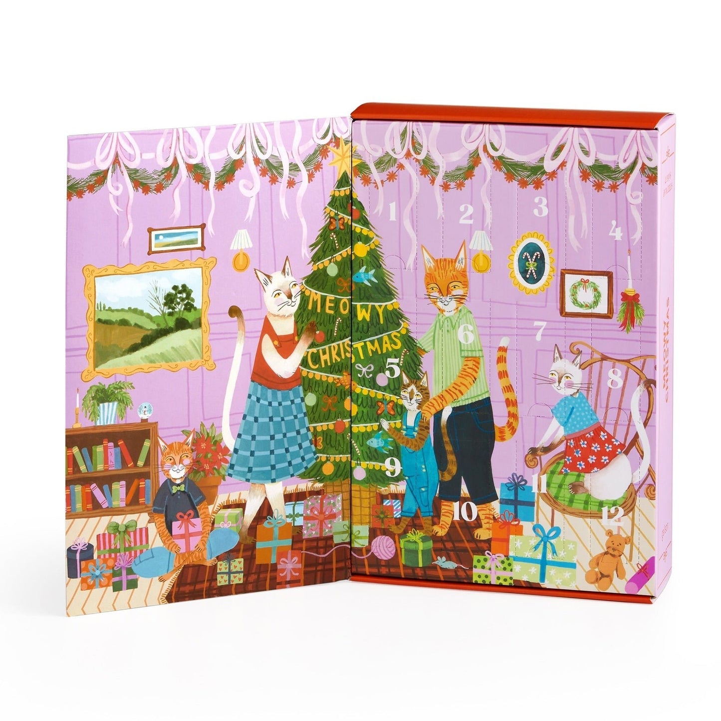 Cicás karácsony – 12 napos adventi kalendárium Galison 500 darabos kirakó puzzle (GA-9780735386006) - puzzlegarden