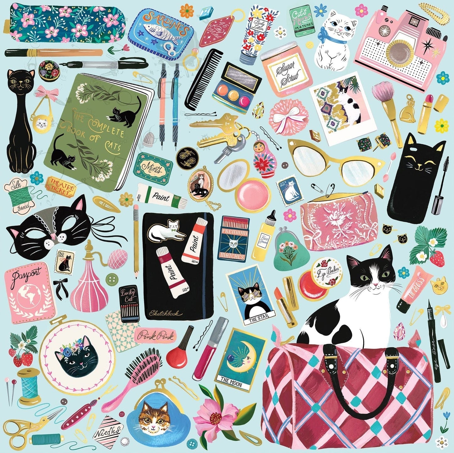 Cicás kiegészítők - aranyfóliás Galison 500 darabos kirakó puzzle (GA-9780735384293) - puzzlegarden