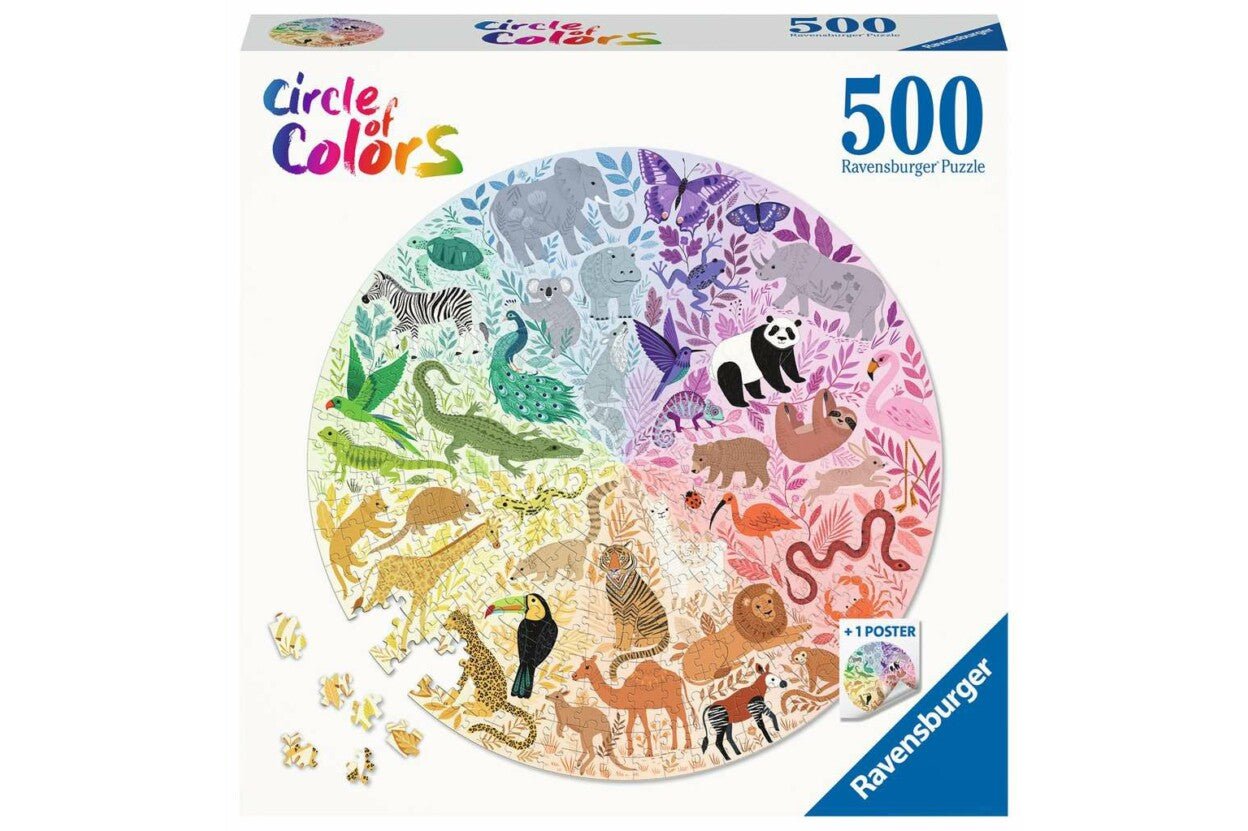 Circle Of Colors - Állatok Ravensburger 500 darabos kirakó puzzle (RA-17172 4005556171729) - puzzlegarden