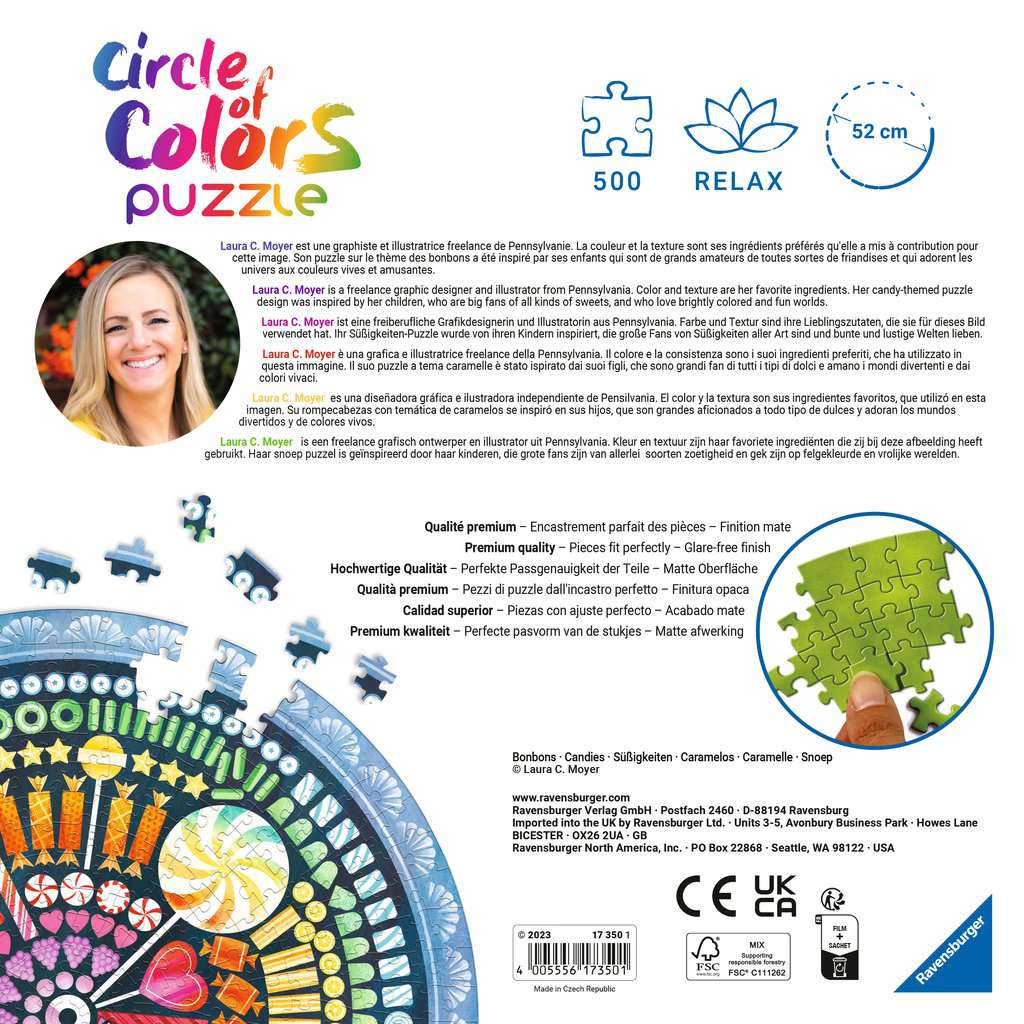 Circle Of Colors - Cukorkák Ravensburger 500 darabos kirakó puzzle (RA-17350 4005556173501) - puzzlegarden