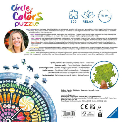 Circle Of Colors - Cukorkák Ravensburger 500 darabos kirakó puzzle (RA-17350 4005556173501) - puzzlegarden