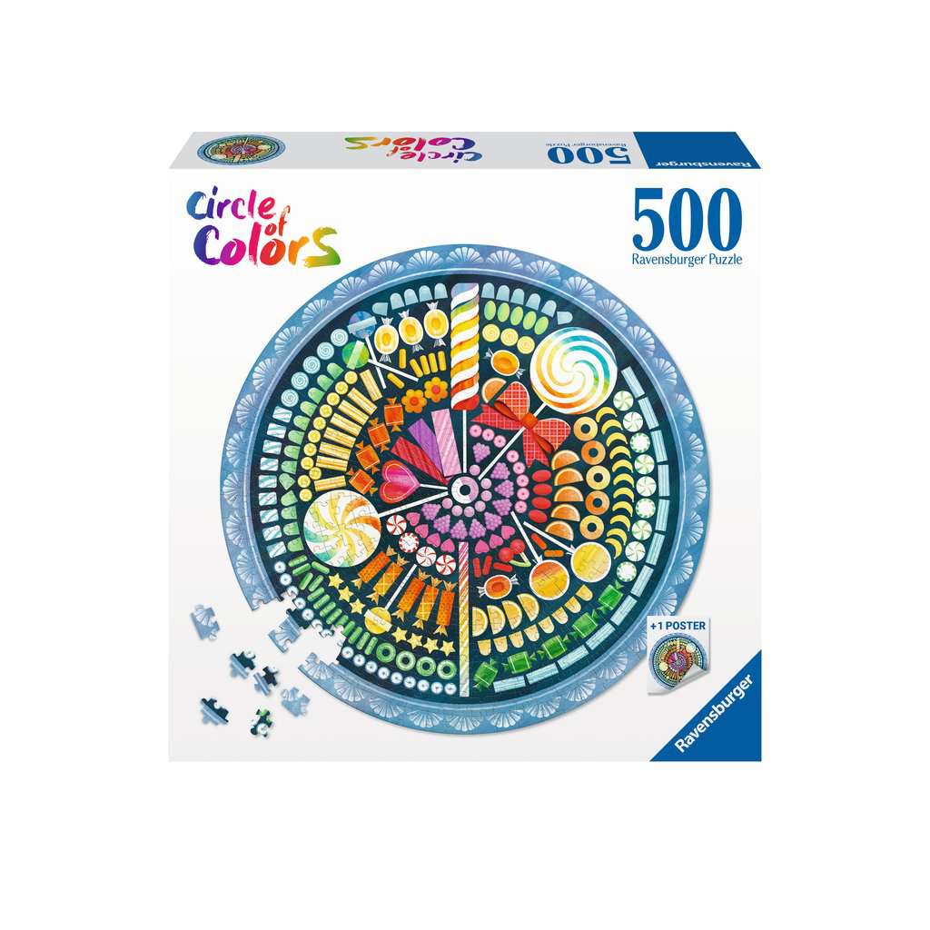 Circle Of Colors - Cukorkák Ravensburger 500 darabos kirakó puzzle (RA-17350 4005556173501) - puzzlegarden