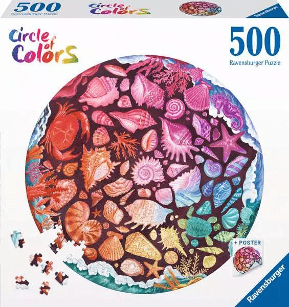 Circle of Colors - Kagylók Ravensburger 500 darabos kirakó puzzle (RA-12000823 4005555008231) - puzzlegarden