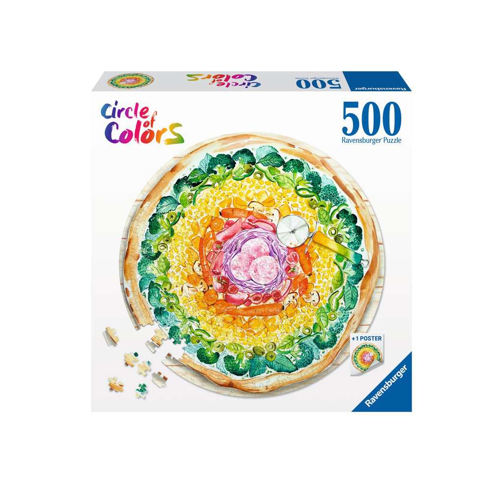 Circle Of Colors - Pizza Ravensburger 500 darabos kirakó puzzle (RA-17347 4005556173471) - puzzlegarden