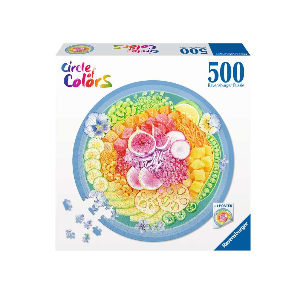 Circle Of Colors - Poke tál Ravensburger 500 darabos kirakó puzzle (RA-17351 4005556173518) - puzzlegarden