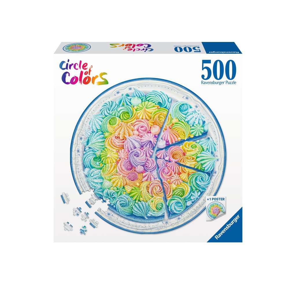 Circle Of Colors - Szivárvány Torta Ravensburger 500 darabos kirakó puzzle (RA-17349 4005556173495) - puzzlegarden