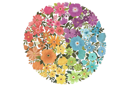 Circle Of Colors - Virágok Ravensburger 500 darabos kirakó puzzle (RA-17167 4005556171675) - puzzlegarden