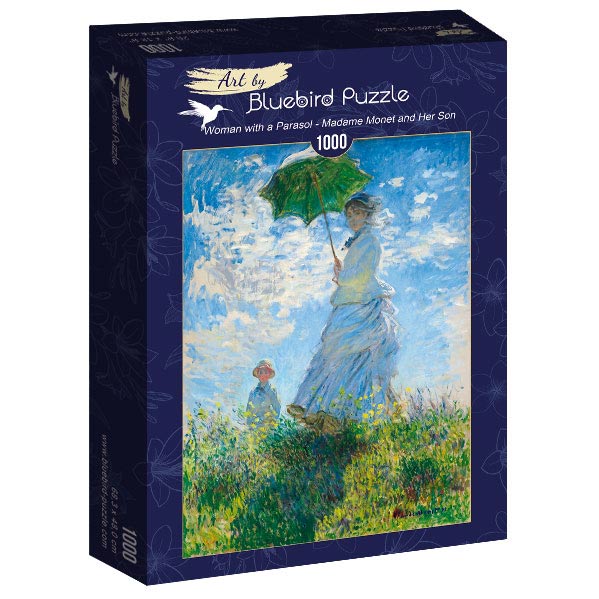 Claude Monet - Nő esernyővel Bluebird 1000 darabos kirakó puzzle (BB-P-60039 3663384600395) - puzzlegarden