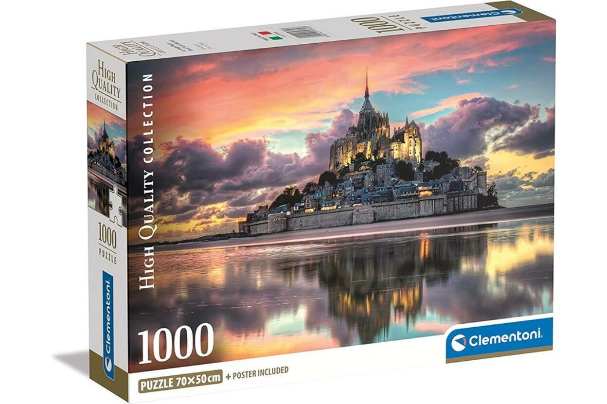 A csodálatos Mont Saint-Michel Clementoni 1000 darabos kirakó puzzle (CL-39769 8005125397693) - puzzlegarden