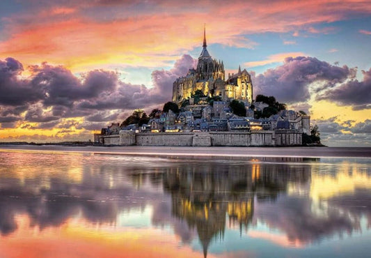 A csodálatos Mont Saint-Michel Clementoni 1000 darabos kirakó puzzle (CL-39769 8005125397693) - puzzlegarden