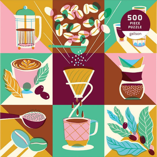 Coffeeology Galison 500 darabos kirakó puzzle (GA - 9780735369696) - puzzlegarden