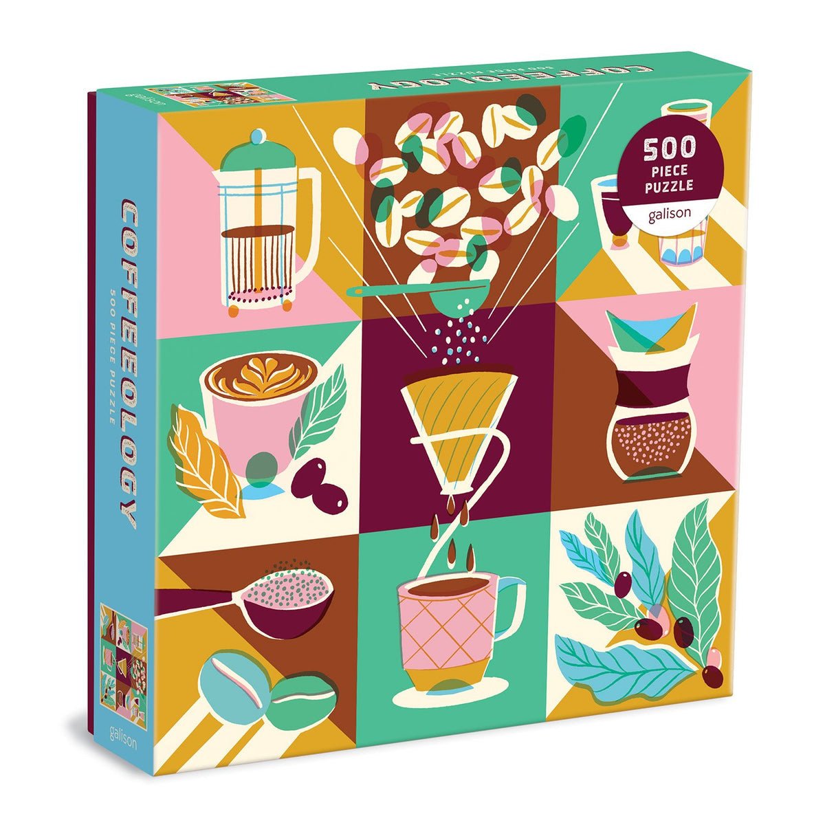 Coffeeology Galison 500 darabos kirakó puzzle (GA-9780735369696 9780735369696) - puzzlegarden