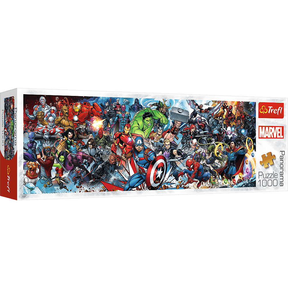 Csatlakozz a Marvel Világhoz - panoráma Trefl 1000 darabos kirakó puzzle (TR - 29047 5900511290479) - puzzlegarden