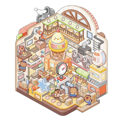 Csibék élete - matricajelenet Simno 1 darabos kirakó puzzle (SN-6941776325185) - puzzlegarden