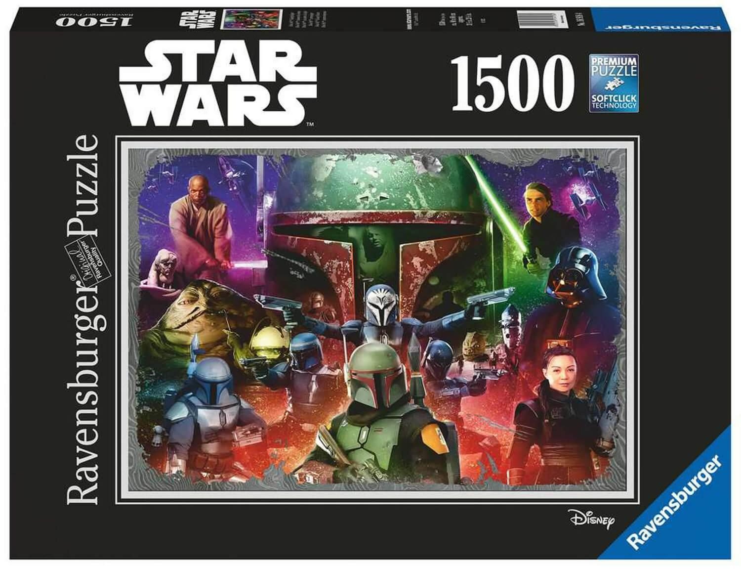 Csillagok Háborúja - Boba Fett a Fejvadász Ravensburger 1500 darabos kirakó puzzle (RA-16918 4005556169184) - puzzlegarden