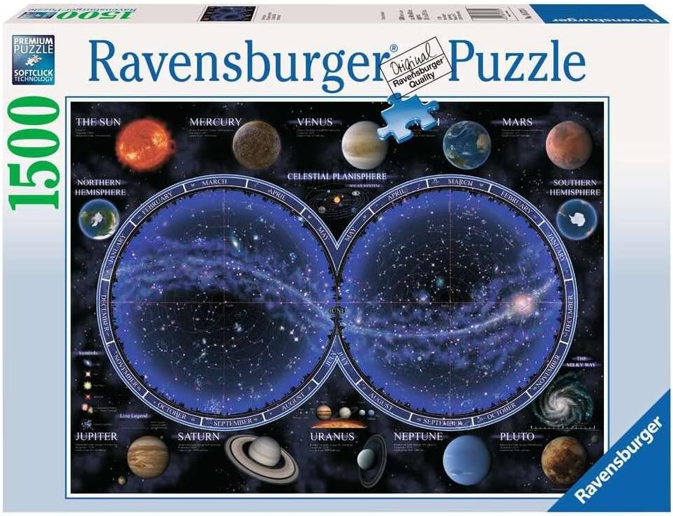 Csillagtérkép Ravensburger 1500 darabos kirakó puzzle (RA-16373 4005556163731) - puzzlegarden