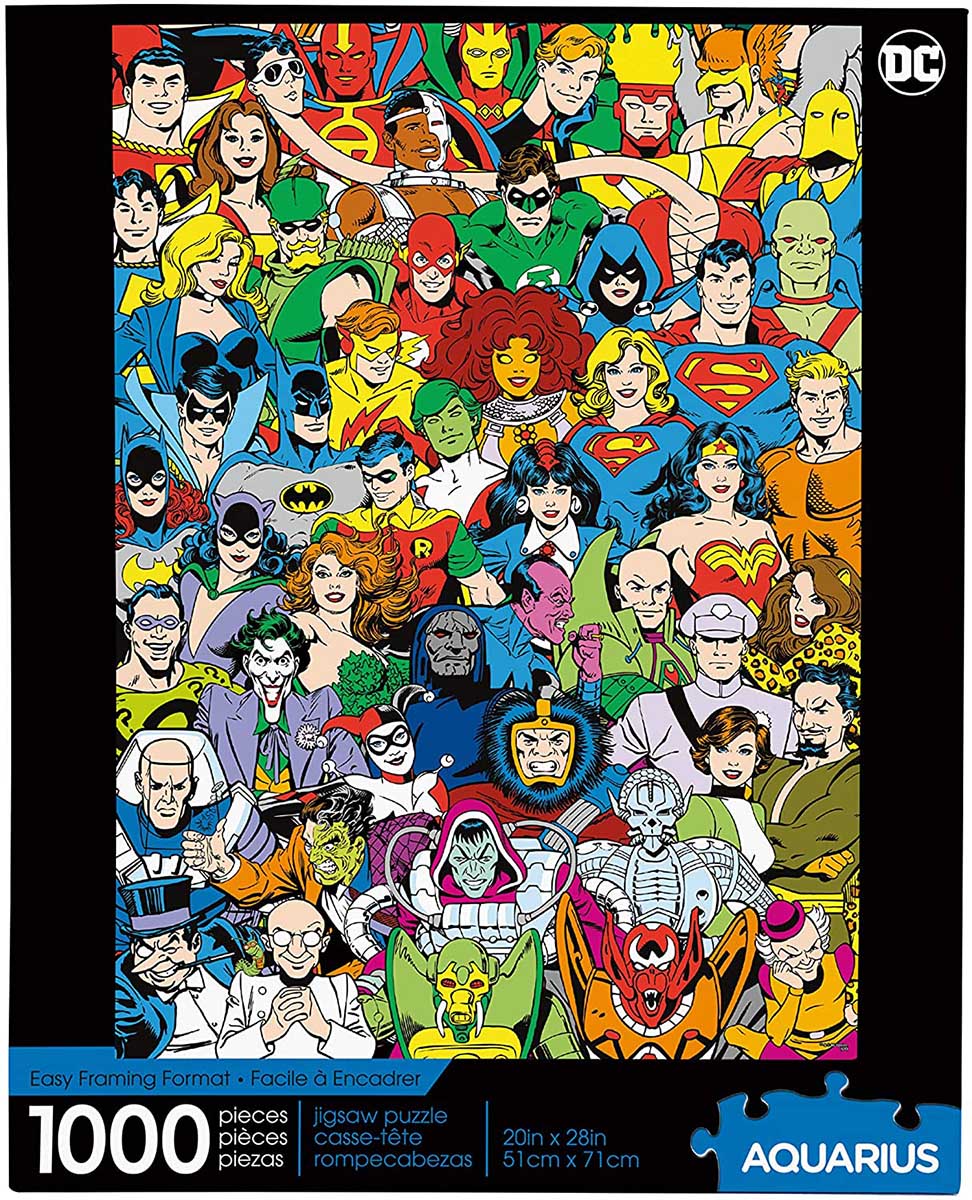 DC Comics Retro Aquarius 1000 darabos kirakó puzzle (AQ-65378 840391148178) - puzzlegarden