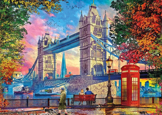 Derült ég a Tower híd felett Gibsons 1000 darabos kirakó puzzle (G - G7164) - puzzlegarden