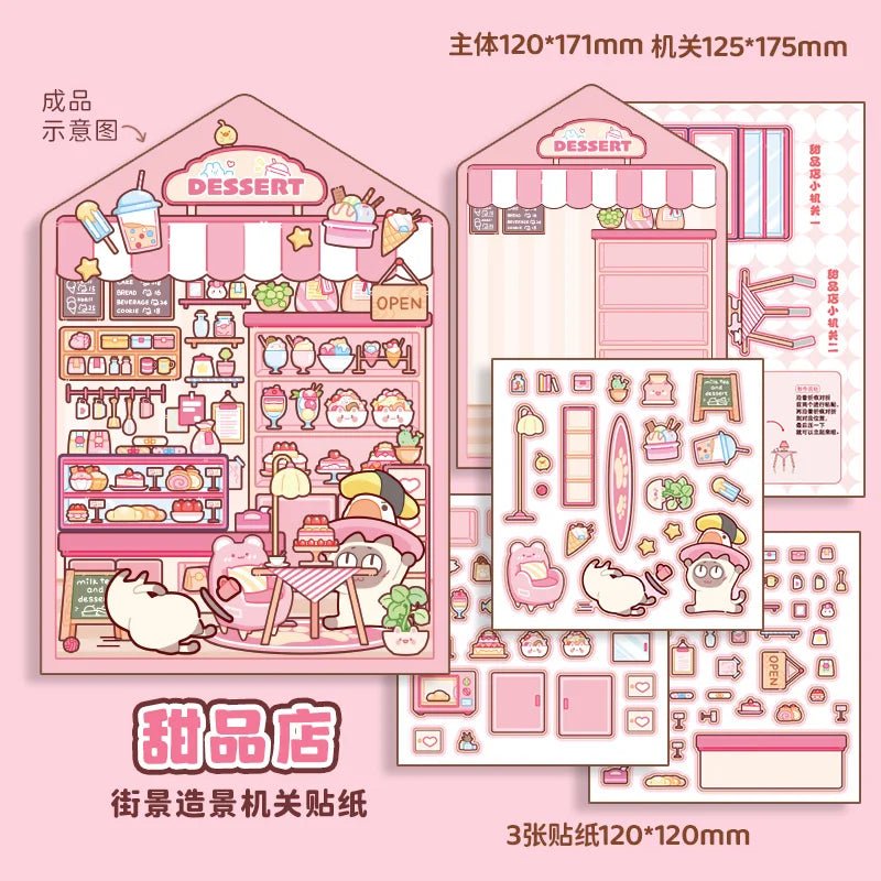 Desszertbolt - matricajelenet Simno 1 darabos kirakó puzzle (SN-6941776321033) - puzzlegarden