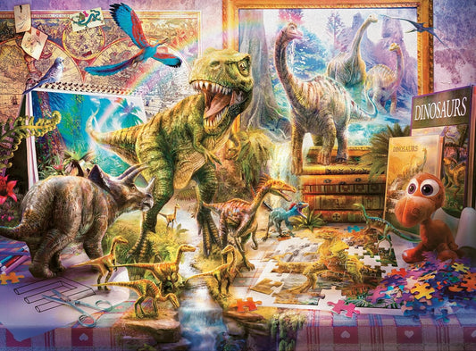 Dinoszaurusz Menekülés Ravensburger 100 darabos kirakó puzzle (RA-12000863) - puzzlegarden