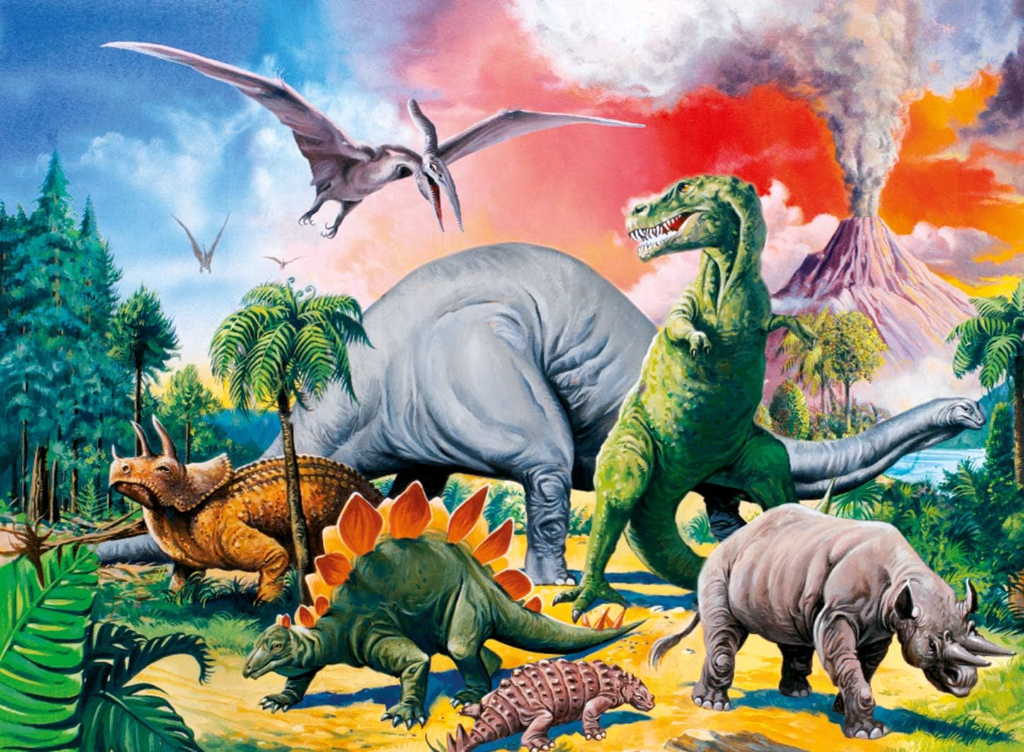 Dinoszauruszok Között Ravensburger 100 darabos kirakó puzzle (RA-10957 4005556109579) - puzzlegarden