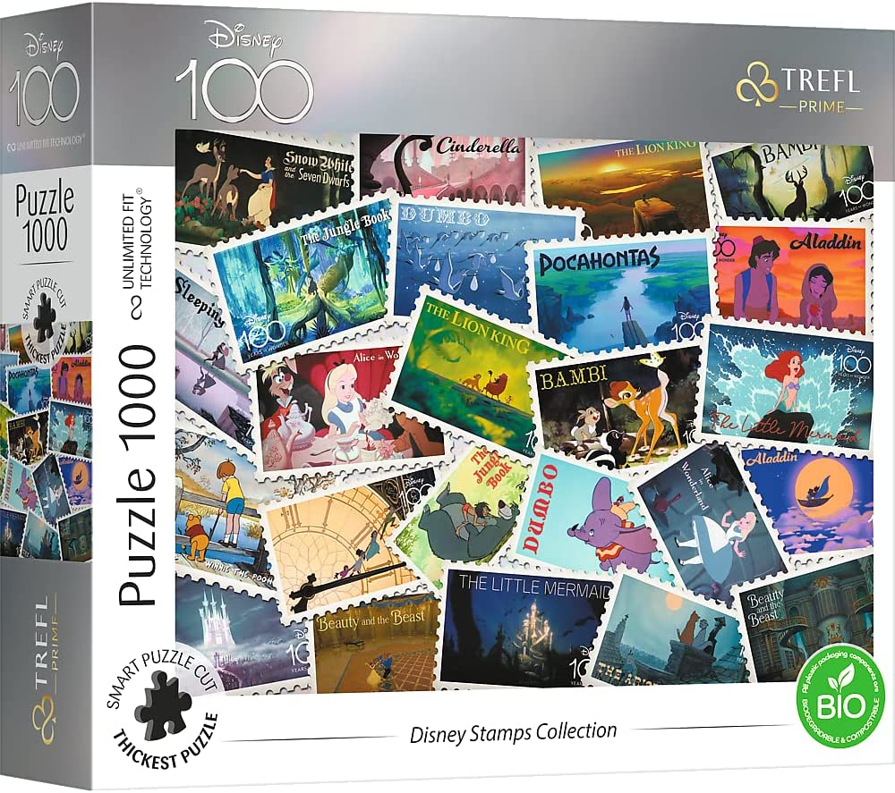 Disney 100 - Disney Bélyegek Trefl Prime 1000 darabos kirakó puzzle (TR-10760 5900511107609) - puzzlegarden