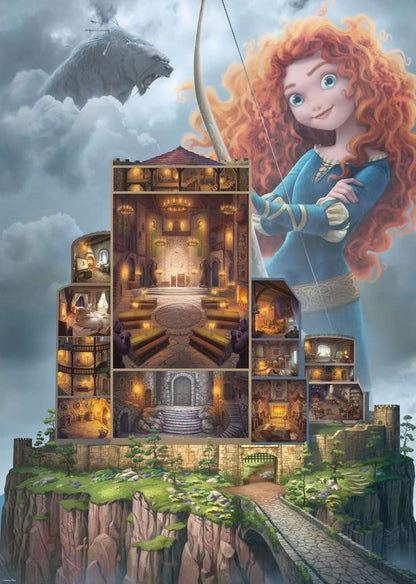 Disney Castle Collection - Merida Ravensburger 1000 darabos kirakó puzzle (RA-17335 4005556173358) - puzzlegarden