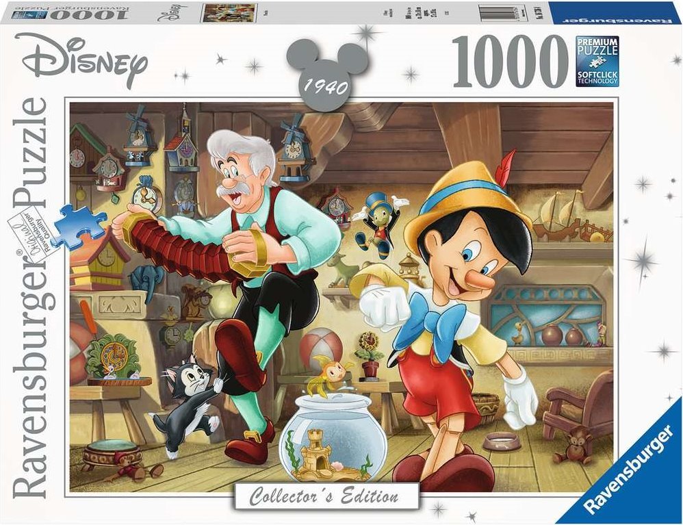 Disney Collector's Edition - Pinokkió Ravensburger 1000 darabos kirakó puzzle (RA-16736 4005556167364) - puzzlegarden