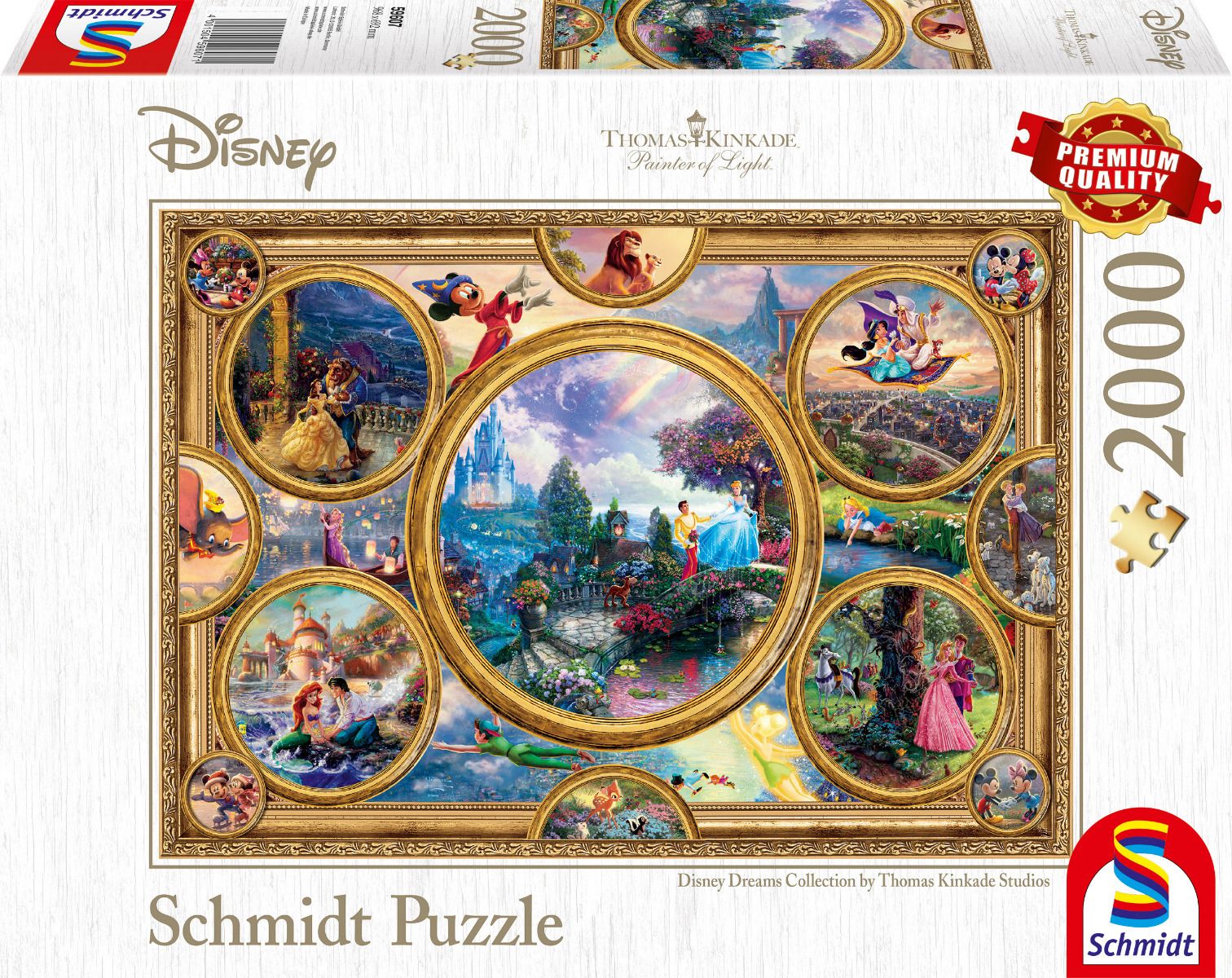 Disney Dreams Kollekció Schmidt 2000 darabos kirakó puzzle (SCH-59607 4001504596071) - puzzlegarden