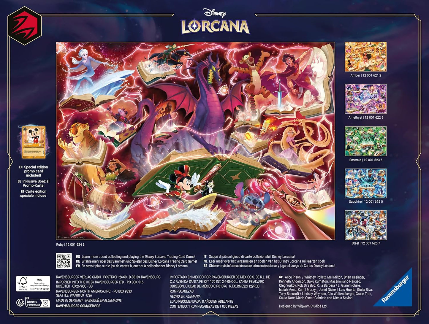 Disney Lorcana - A birodalom csillogása - Rubin Ravensburger 1000 darabos kirakó puzzle (RA-12001624) - puzzlegarden