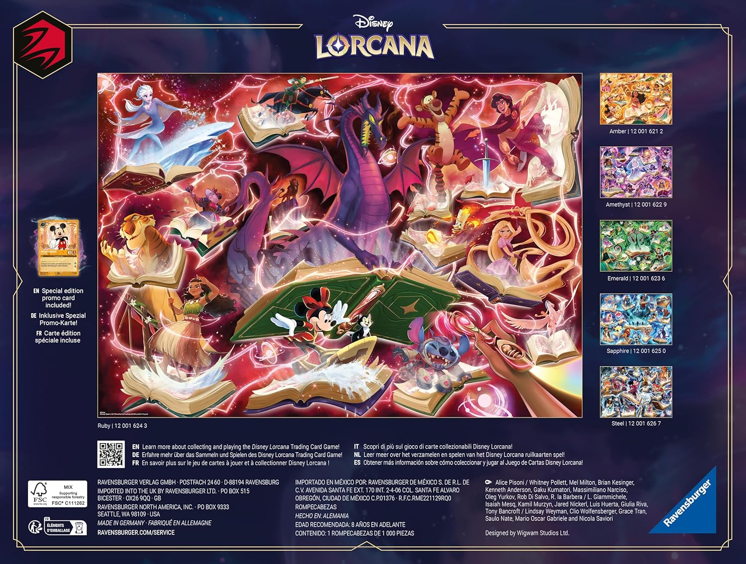 Disney Lorcana - A birodalom csillogása - Rubin Ravensburger 1000 darabos kirakó puzzle (RA-12001624) - puzzlegarden