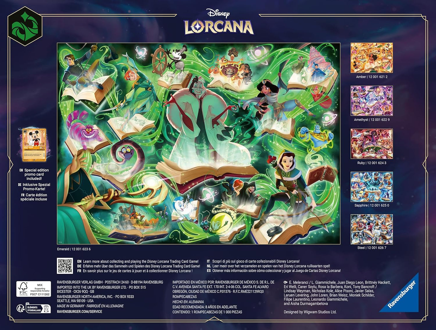 Disney Lorcana - A birodalom csillogása - Smaragd Ravensburger 1000 darabos kirakó puzzle (RA-12001623) - puzzlegarden