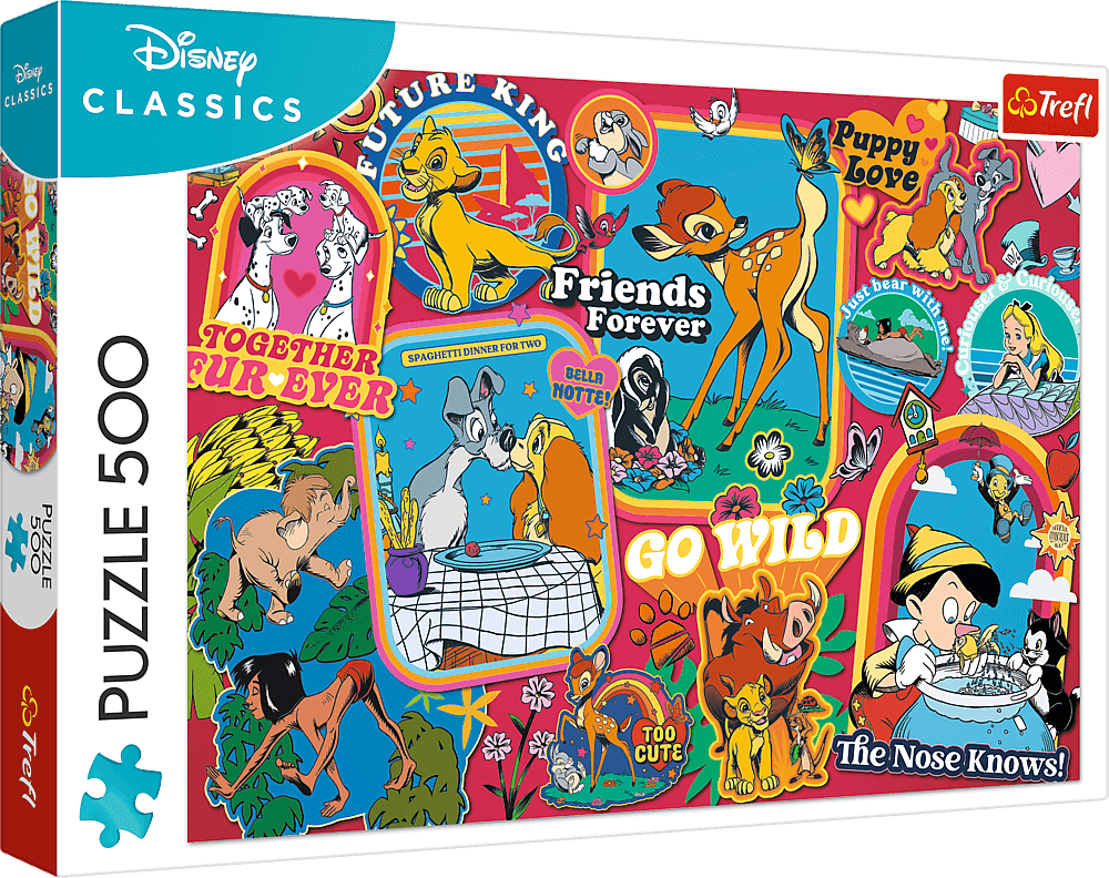 Disney - Matricák Trefl 500 darabos kirakó puzzle (TR-37465 5900511374650) - puzzlegarden