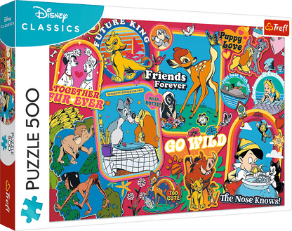 Disney - Matricák Trefl 500 darabos kirakó puzzle (TR-37465 5900511374650) - puzzlegarden